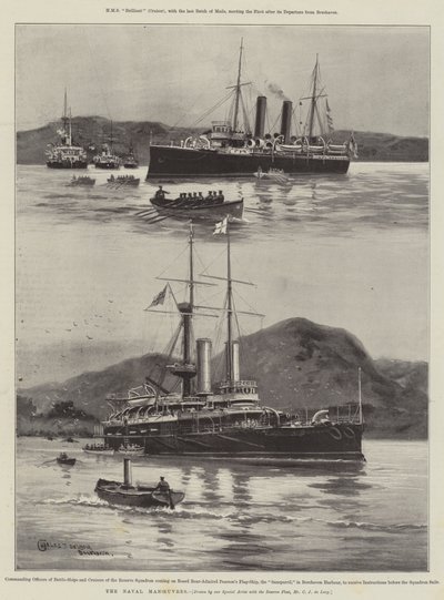 Les manœuvres navales - Charles John de Lacy